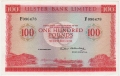 Ulster Bank Ltd 100 Pounds,  1.10.1982